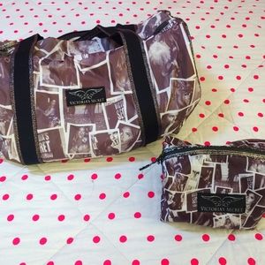 Victoria's Secret supermodel duffle bag set